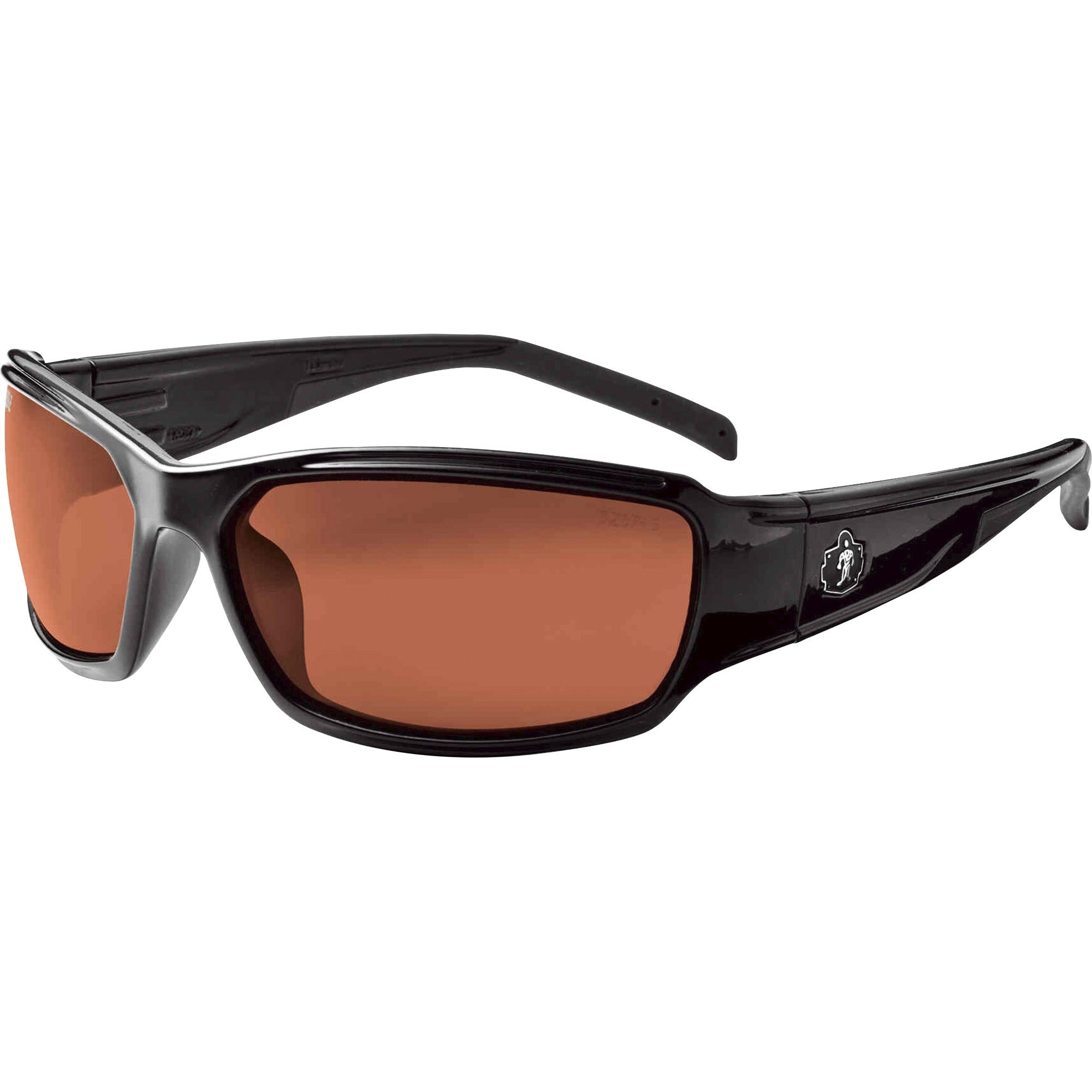 Ergodyne THOR Polarized Copper Lens Safety Glasses, Black, Black