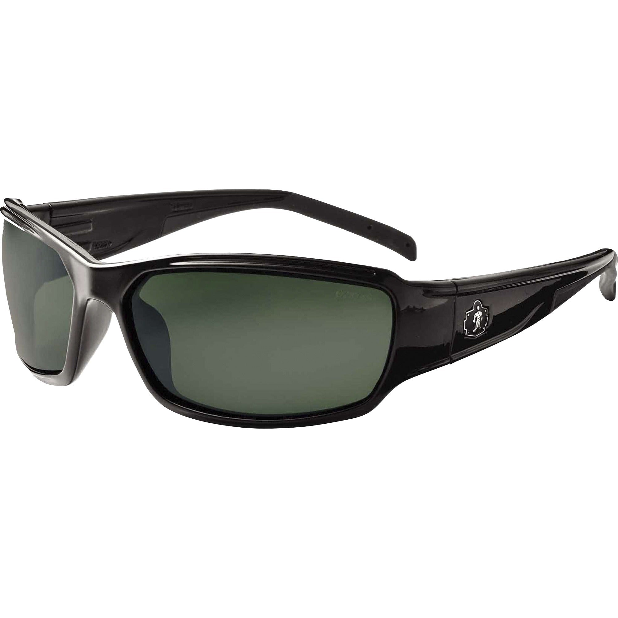 Ergodyne THOR Polarized G15 Lens Safety Glasses, Black, Black