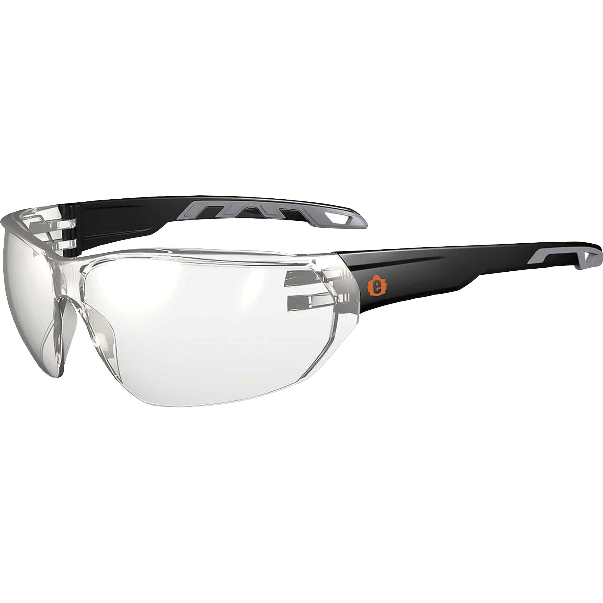 Recommended for: Indoor/Outdoor - Eye Protection - Matte Black - Anti-fog, Anti-scratch, UV Resistant, Lightweight, Impact Resistant, Non-Slip Temple, Rubber Tipped Temples, Frameless - 1 Each