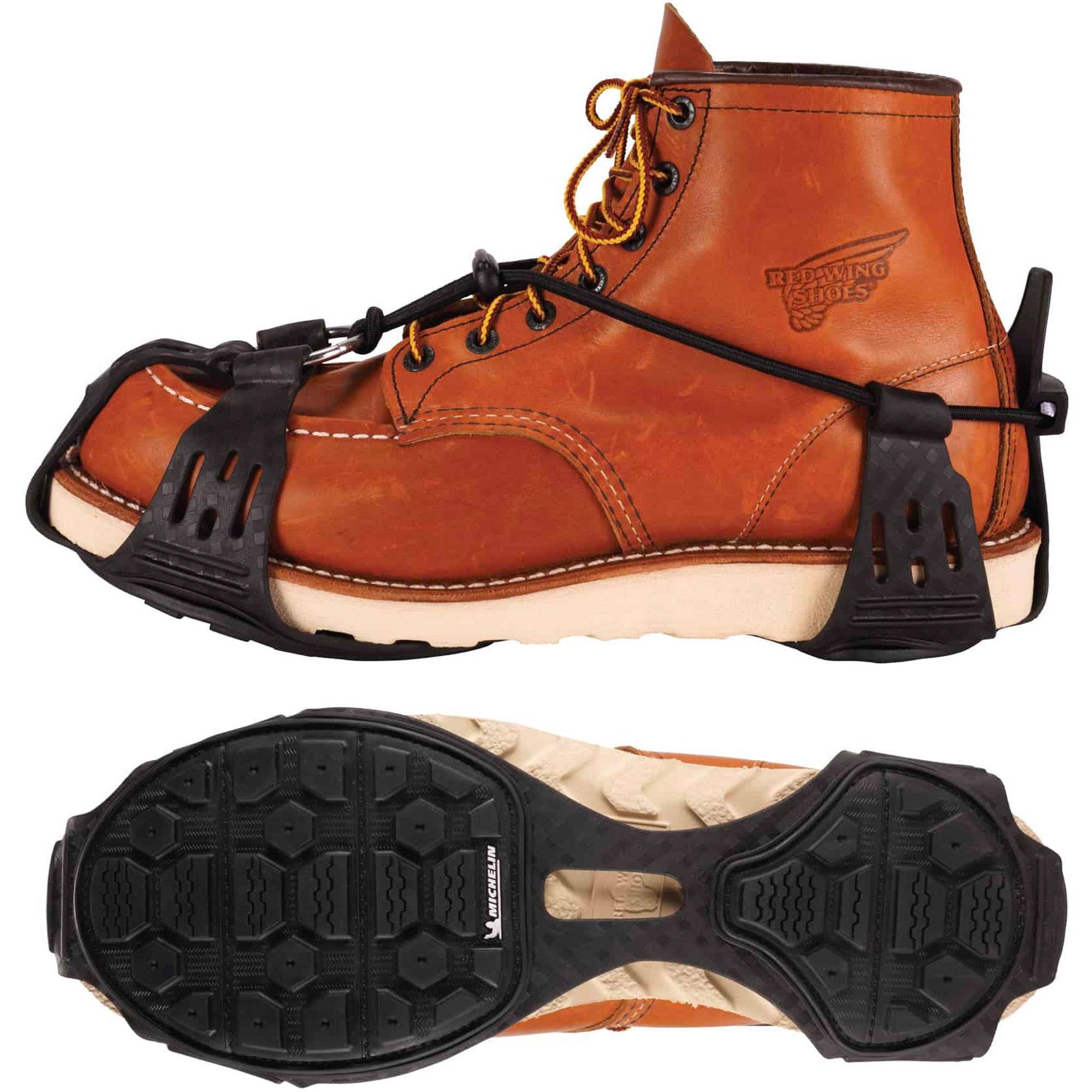 Ergodyne Trex 6325 Spikeless Traction Devices, Black, Large, Fits Men's Shoe/Boot Size 8-11, 2 per Pair