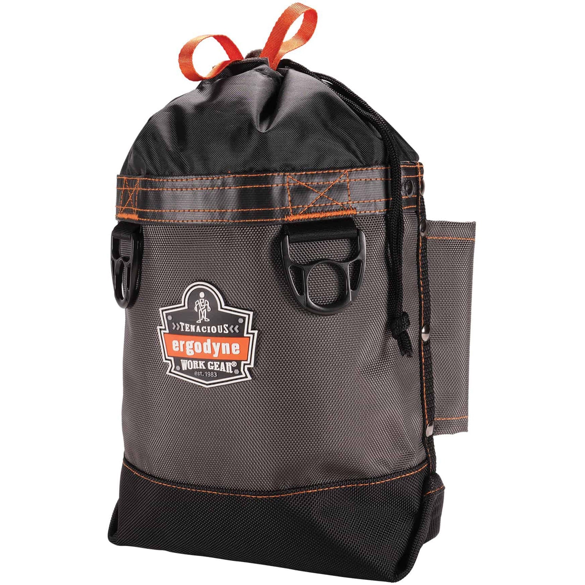 Drop Resistant - Nickel Plated, 420D Nylon Body - 1680D Ballistic Polyester Exterior Material - D-ring, Belt Loop - 9" Height x 5" Width x 10" Depth - 1 Each
