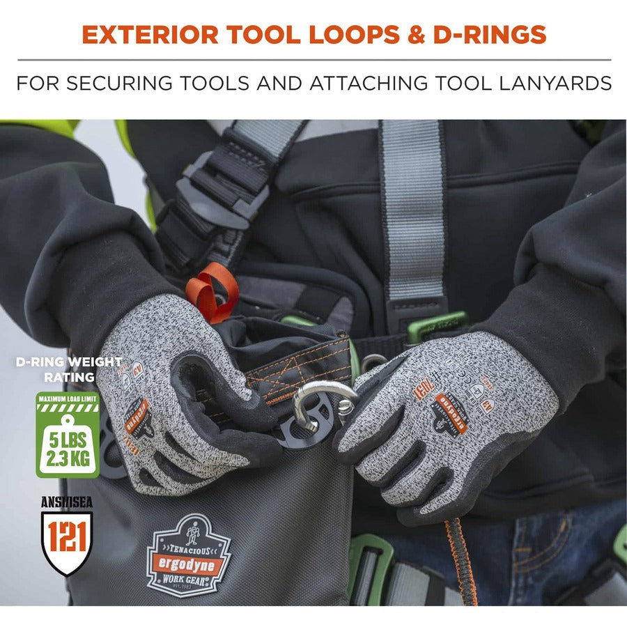 Drop Resistant - Nickel Plated, 420D Nylon Body - 1680D Ballistic Polyester Exterior Material - D-ring, Belt Loop - 9" Height x 5" Width x 10" Depth - 1 Each
