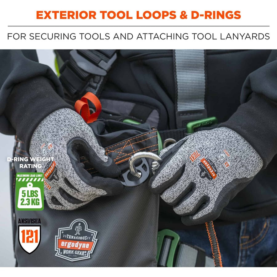 Drop Resistant, Damage Resistant - 420D Nylon Body - 1680D Ballistic Polyester Exterior Material - Belt Loop, D-ring, Cinch Strap - 13" Height x 5" Width x 10" Depth - 1 Each