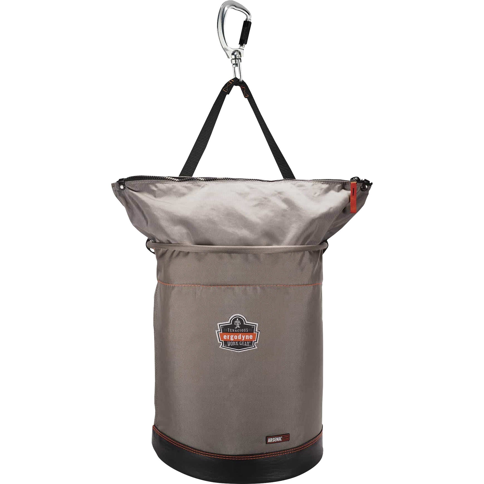Extra Large Size - 99.21 lb Capacity - Zipper Closure - Gray - Nylon, Synthetic Leather, Tarpaulin, Leather, Nickel Plated - Multipurpose - 1 Each