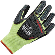 Ergodyne ProFlex 7141 Nitrile-Coated DIR Level 4 Cut-Resistant Gloves, Medium, Lime, 1.75" Thick, 10.50" Length, 2/Pair, 12 Pairs/Carton
