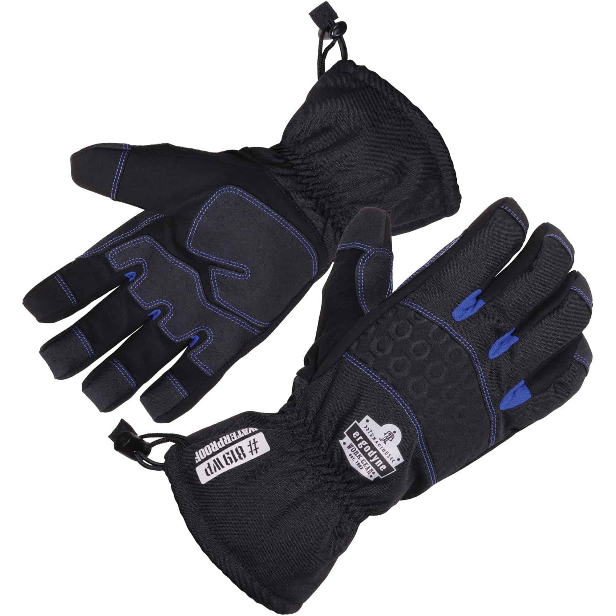 Ergodyne ProFlex 819WP Extreme Thermal Waterproof Winter Work Gloves, Large, Black, Touchscreen Capable, 3" Thickness, 13.75" Length, 2 Pairs