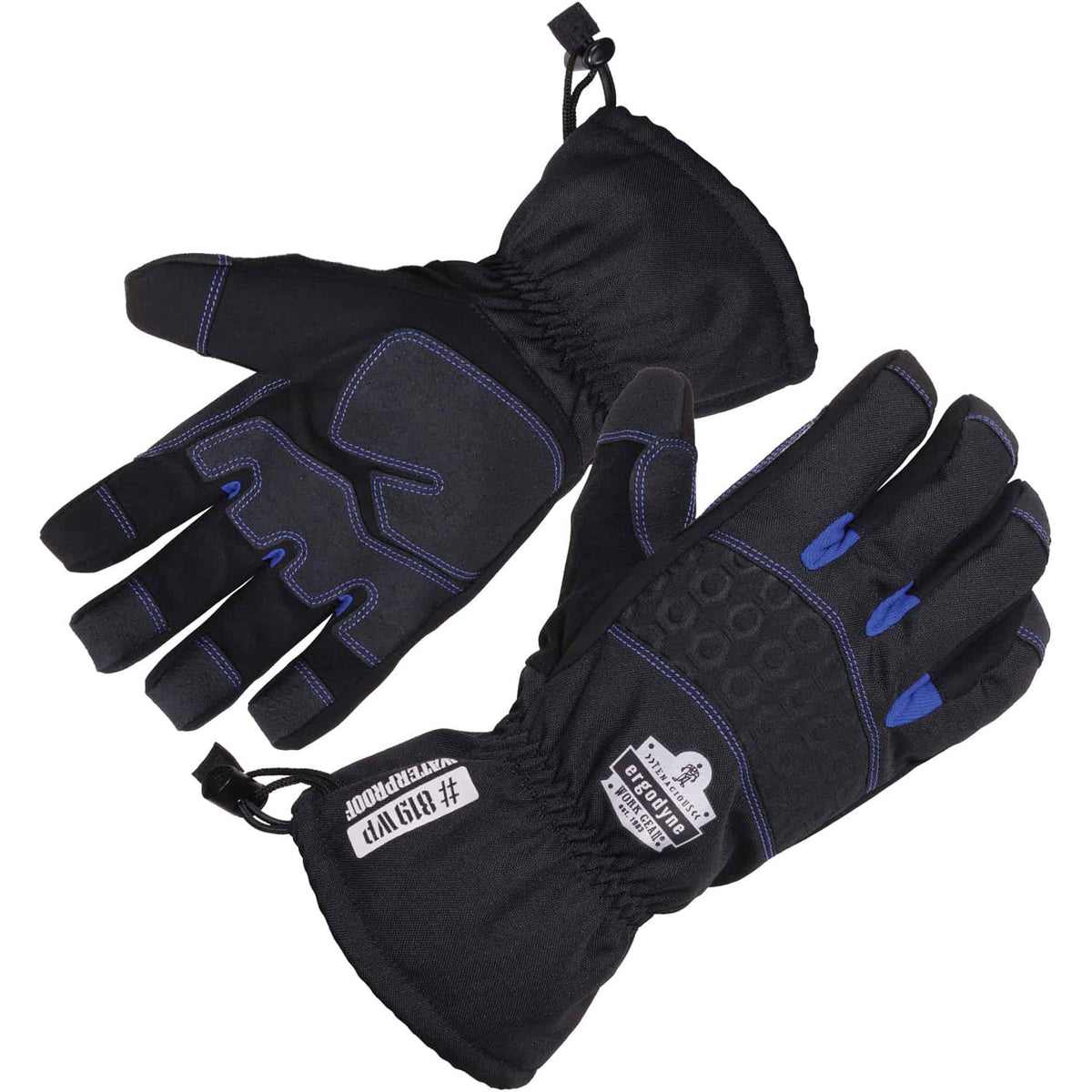 Ergodyne ProFlex 819WP Extreme Thermal Waterproof Winter Work Gloves, Extra Large, Black, 3" Thickness, 13.75" Length, Touchscreen Capable, 2 Pairs