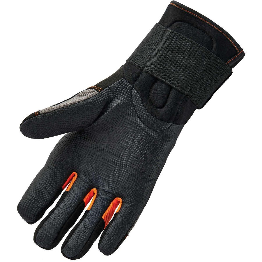 Ergodyne ProFlex 9012 Certified Anti-Vibration Gloves with Wrist Support, Large, Black, 2" Thickness, 15" Length, Reinforced Thumb & Fingertip, Padded Palm, 2 Pairs