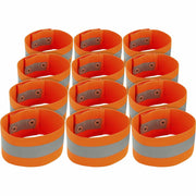 Ergodyne 8001 Arm/Leg Band - Small (S)/Medium (M) - 0.3" Height x 2" Width x 6.5" Length - Orange - Elastic, Knit - 12 / Pack
