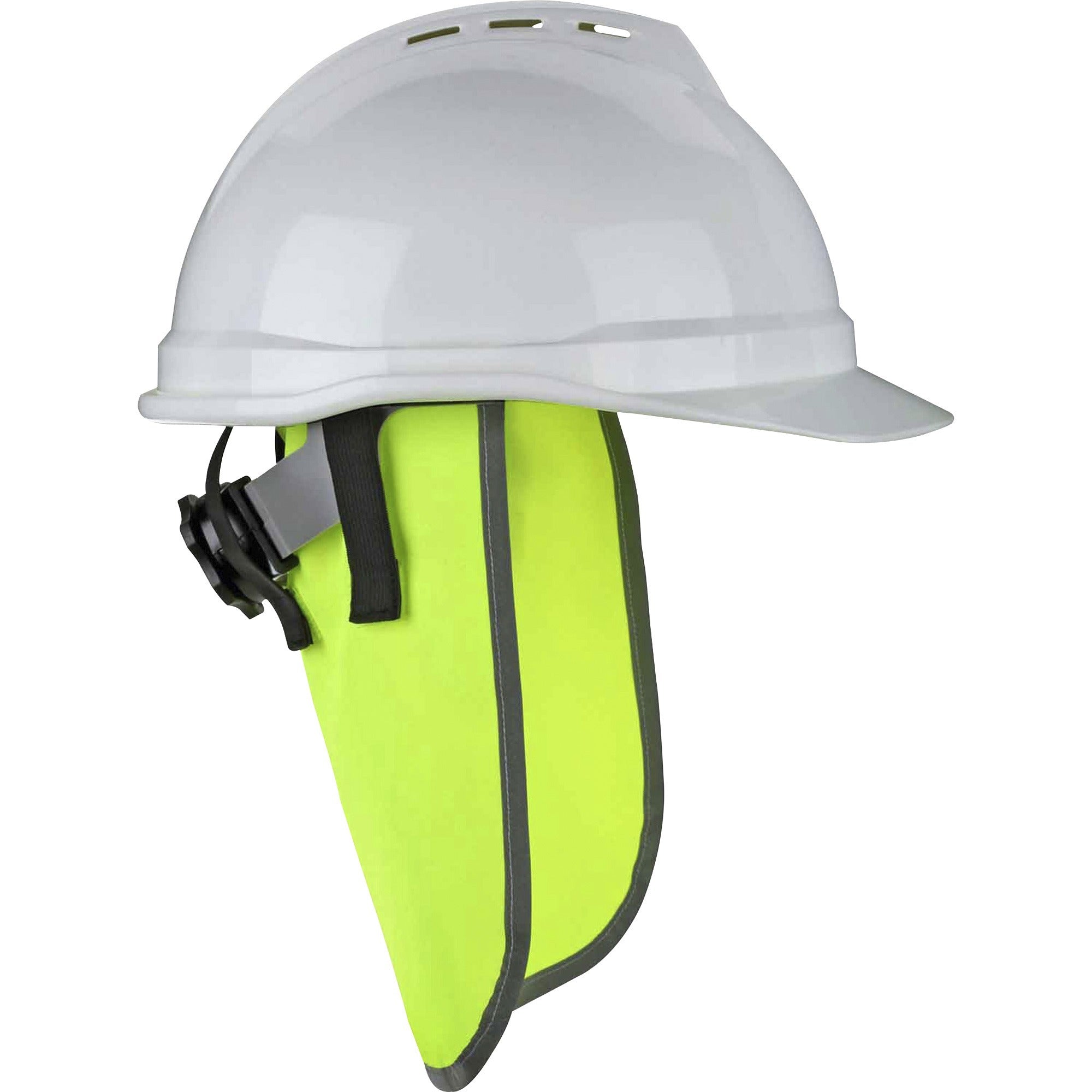 Ergodyne 8006 Hi-Vis Neck Shade, Lime, Polyester Fabric, 1" Height x 14.5" Width, 6 per Carton