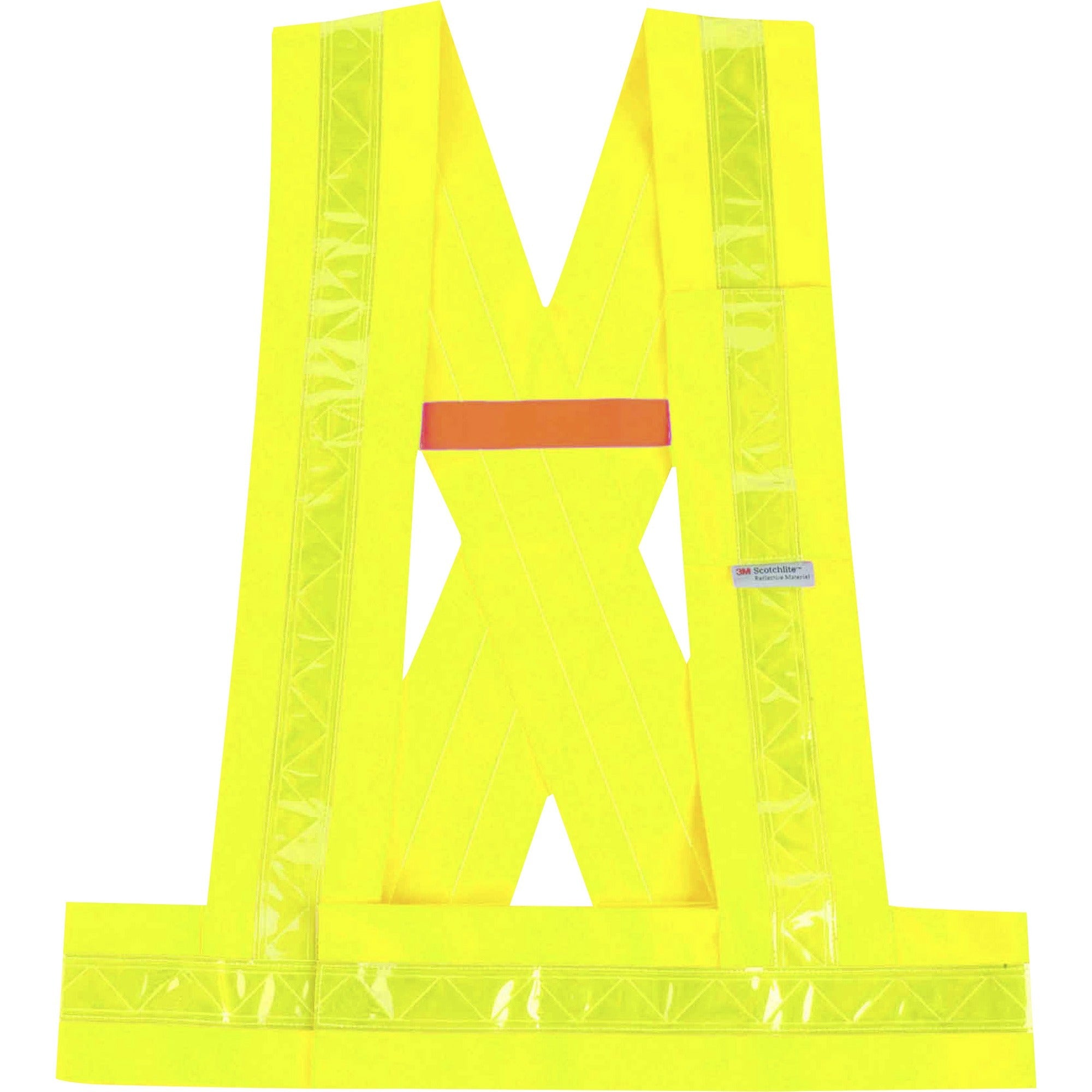 Ergodyne 8140BA Type O Class 1 Breakaway Sash, Xtra Large/2-Xtra Large, Polyester, Lime, Pocket, Reflective, 1 Each