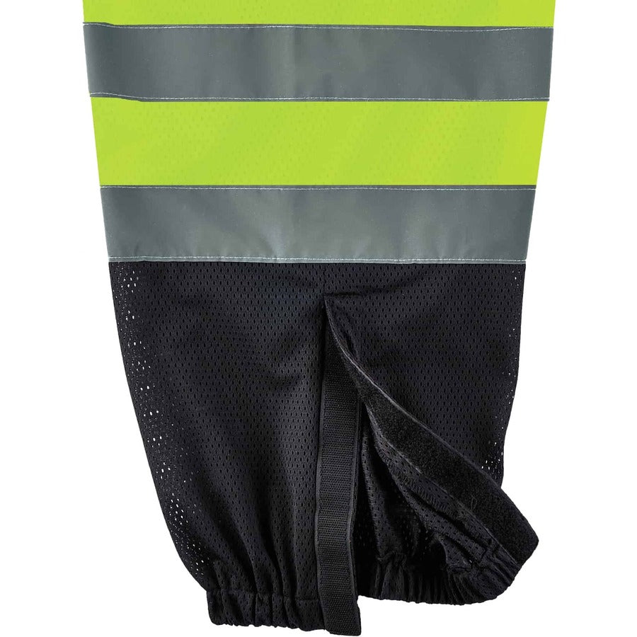 Ergodyne 8910BK Class E Bottom Hi-Vis Pants, 2-3XL, Lime/Black, Polyester Mesh, 1 Each