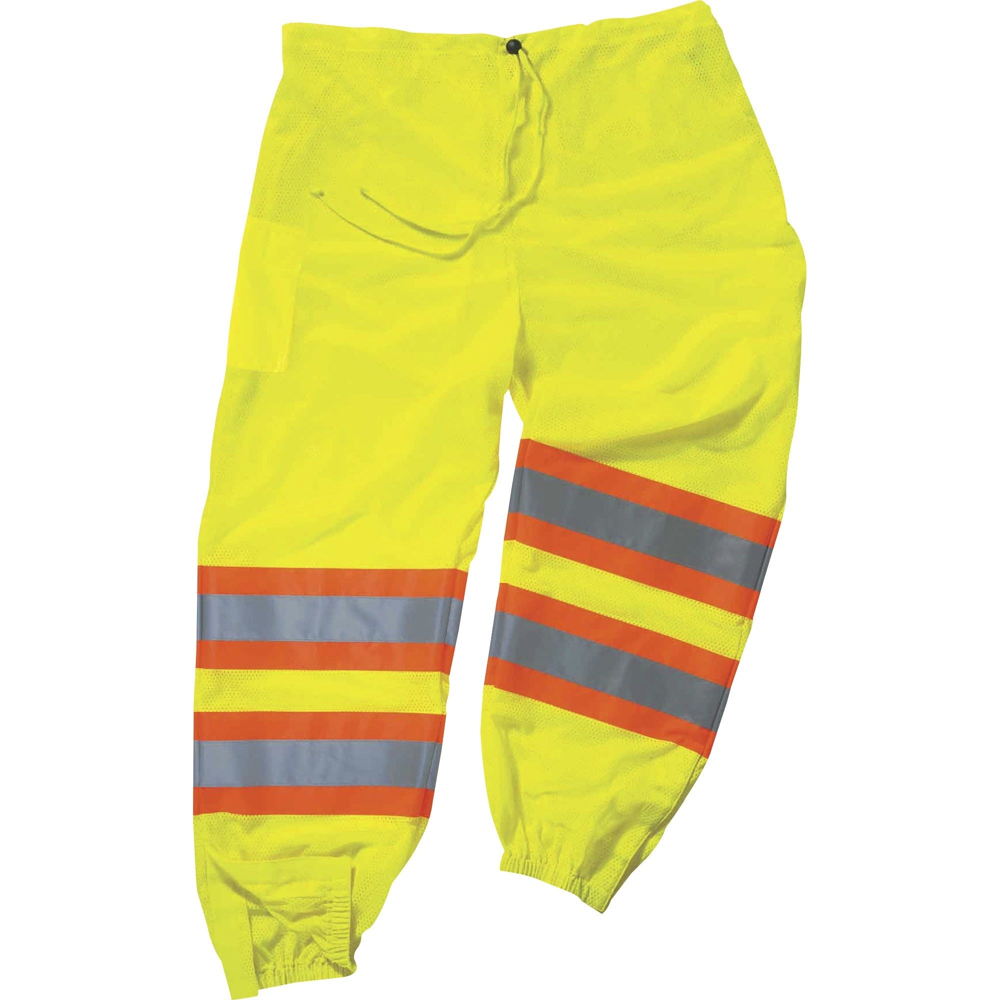 Ergodyne 8911 Class E Two-Tone Pants, Small/Medium, Lime, Polyester Mesh, 1 Each