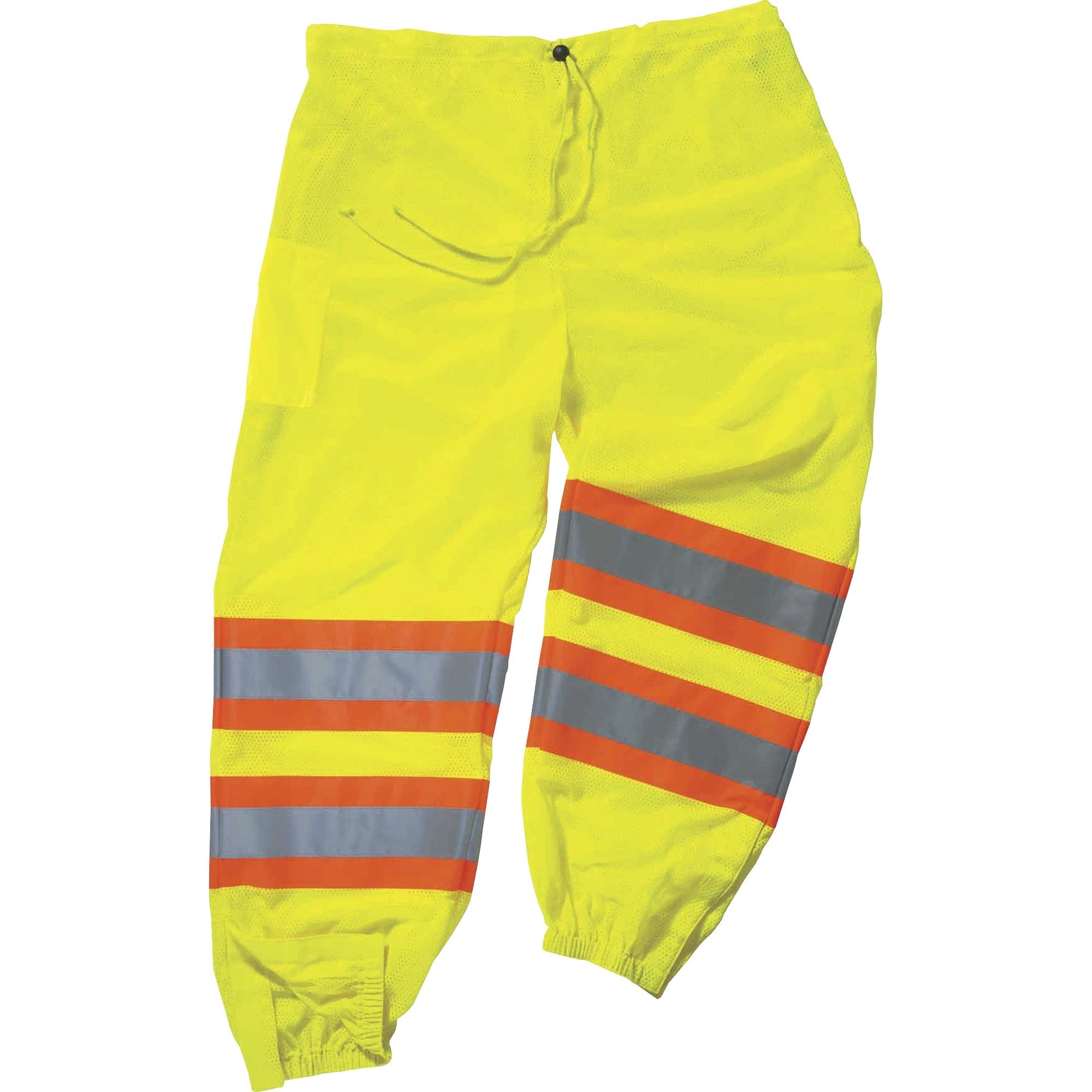 Ergodyne 8911 Class E Two-Tone Pants, 4XL/5XL, Lime, Polyester Mesh, 1 Each