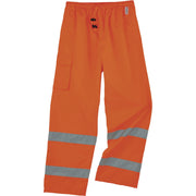 Ergodyne 8915 Class E Rain Pants, Medium, Orange, 300D Oxford Polyester/Polyurethane/Polyester Mesh, 1 Each