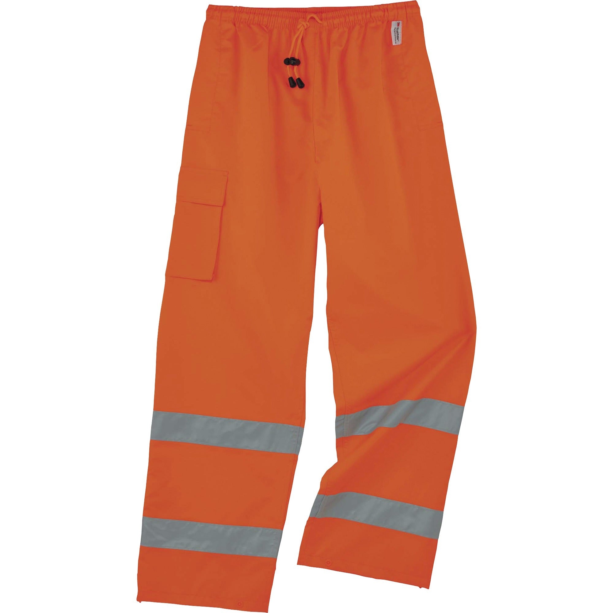 Ergodyne 8915 Class E Rain Pants, Extra Large (XL), Orange, 300D Oxford Polyester/Polyurethane/Polyester Mesh, 1 Each