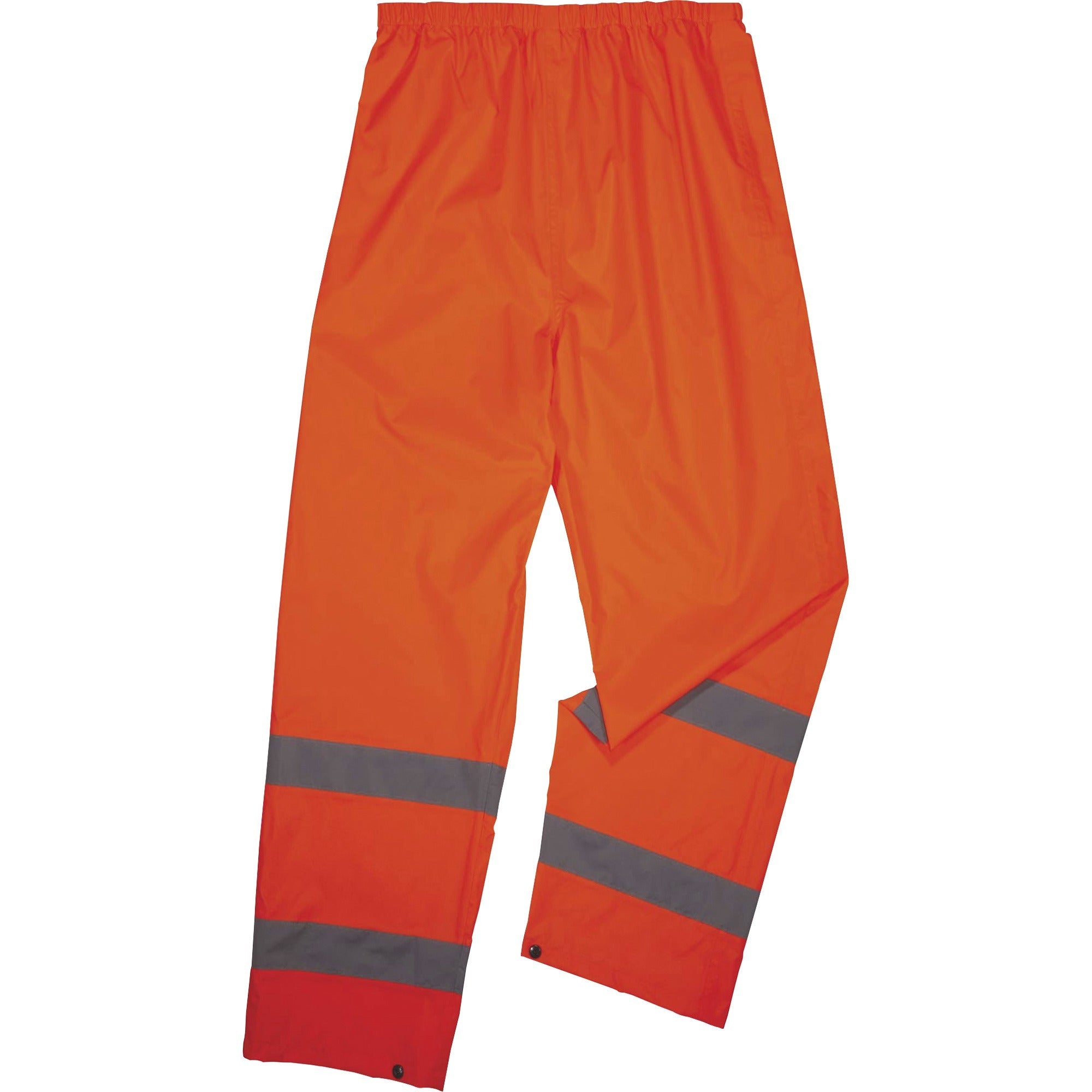Ergodyne 8916 Lightweight Hi-Vis Rain Pants - Class E - For Rain Protection - 4XL Size - Orange - Polyurethane, 150D Oxford Polyester
