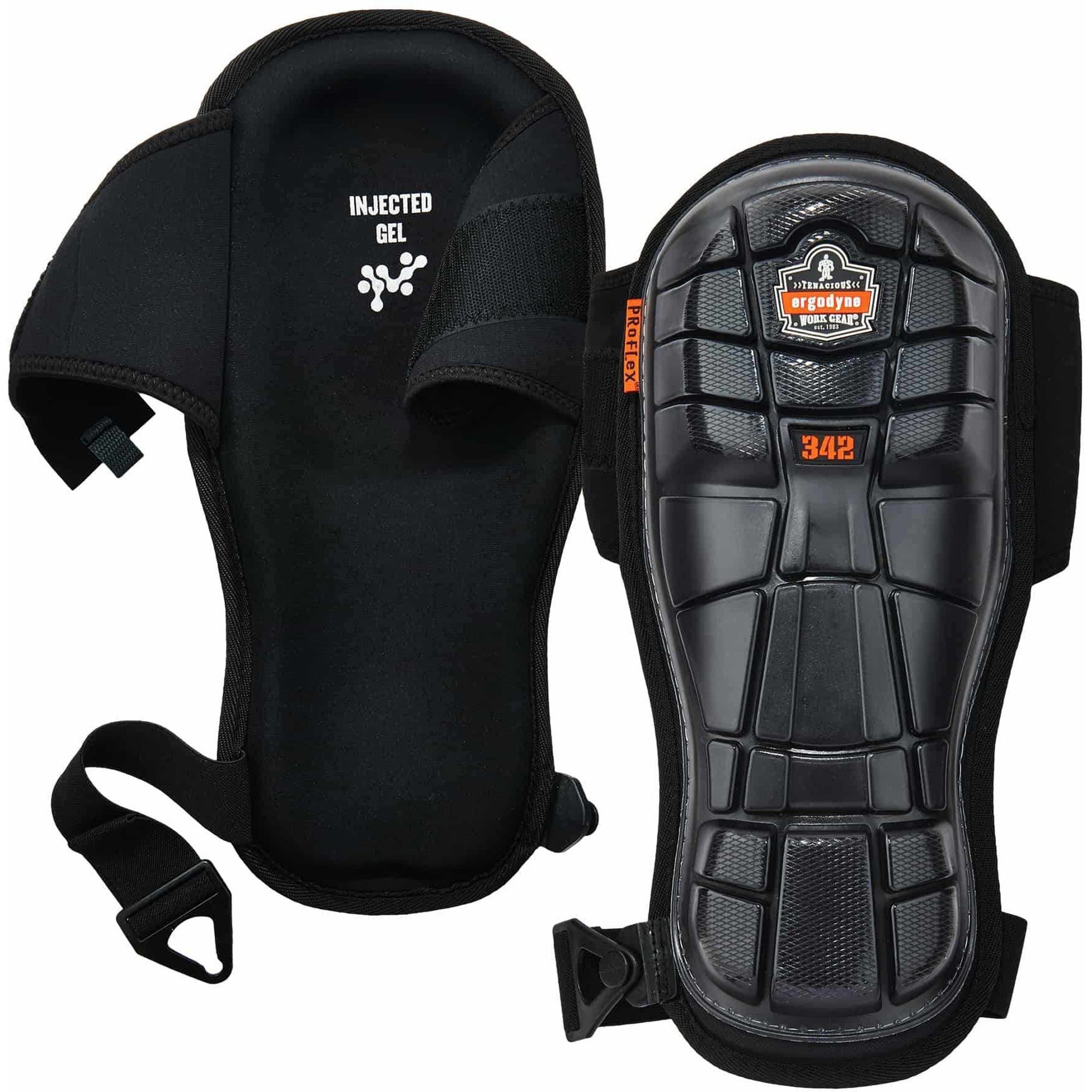 Black - Rubber, Neoprene, Elastic, Gel, Polyurethane Foam - 2 / Pair