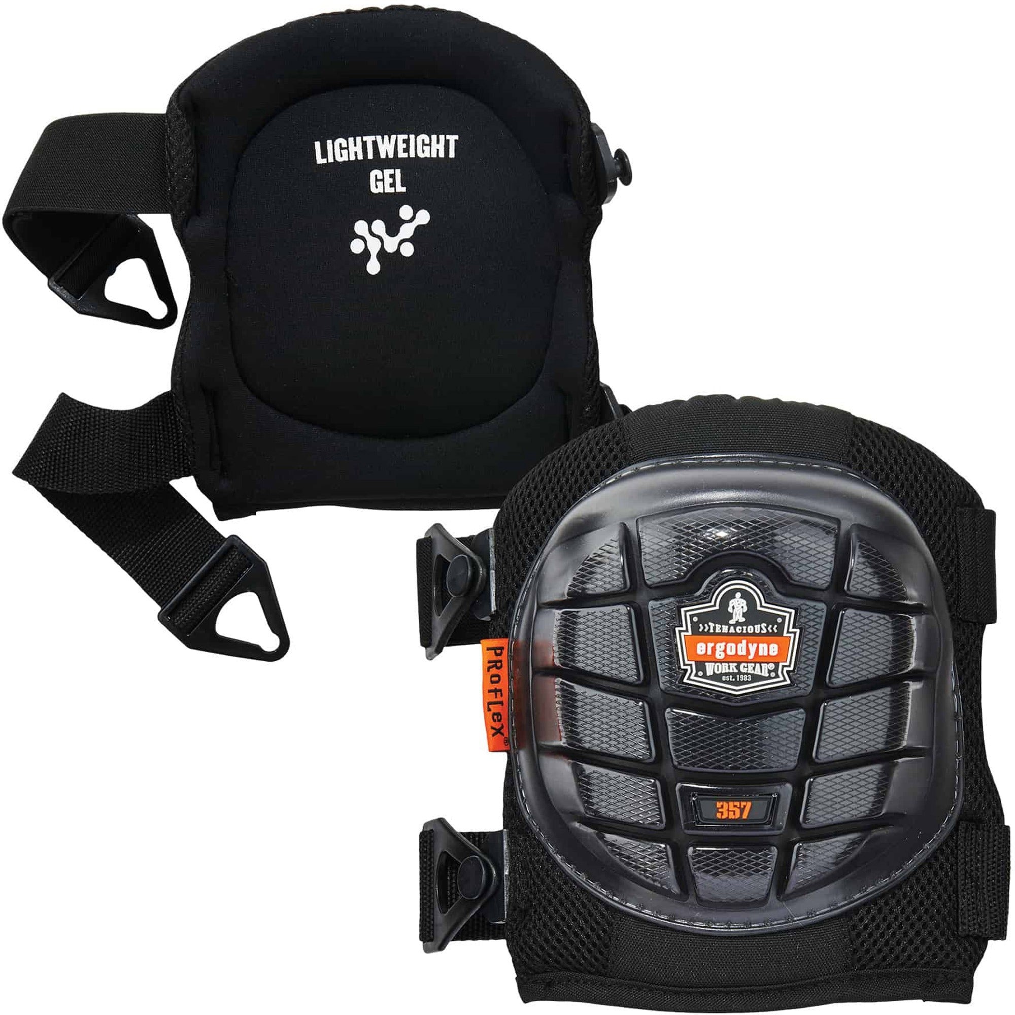 Black - Foam, Rubber, Elastic, Plastic, Ethylene Vinyl Acetate (EVA), Gel, Neoprene - 2 / Pair