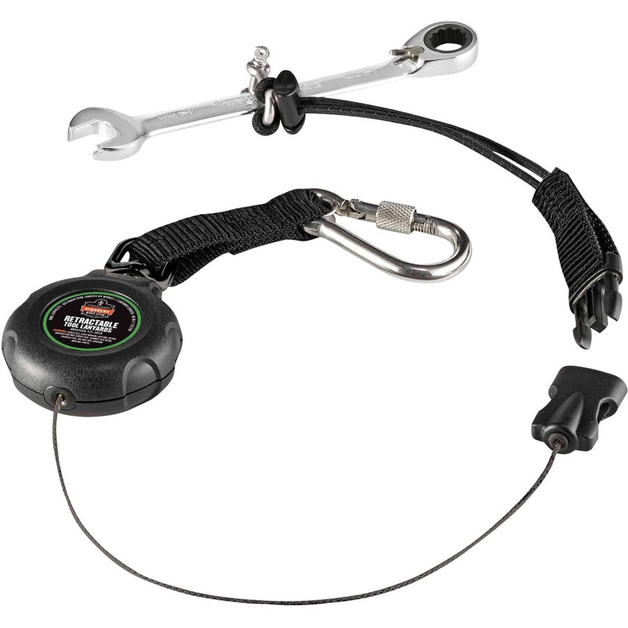 Adjustable - 2 lb Load Capacity - Standard - Clip/Buckle Attachment - 1.5" Height x 12.5" Width x 48" Length - Black - Stainless Steel, Acrylonitrile Butadiene Styrene (ABS) - 1 Each