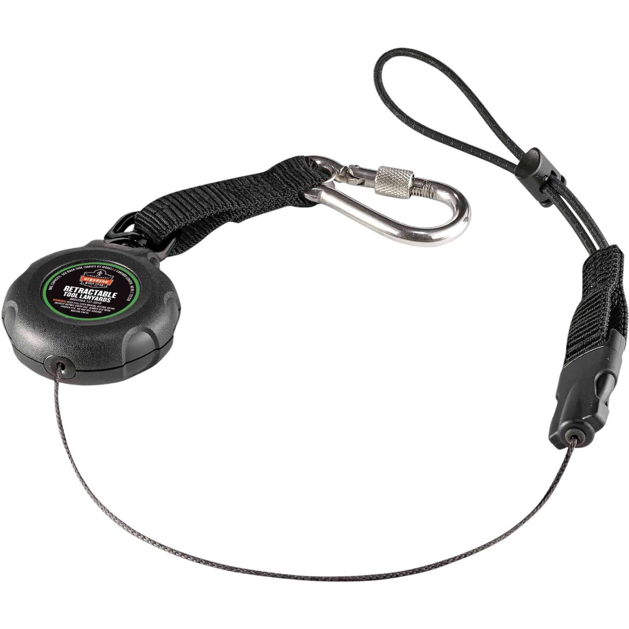Adjustable - 2 lb Load Capacity - Standard - Clip/Buckle Attachment - 1.5" Height x 12.5" Width x 48" Length - Black - Stainless Steel, Acrylonitrile Butadiene Styrene (ABS) - 1 Each