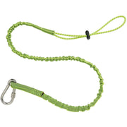 15 lb Load Capacity - Carabiner Attachment - 11.3" Height x 1" Width x 54" Length - Lime - Nylon Webbing, Stainless Steel - 6 / Carton