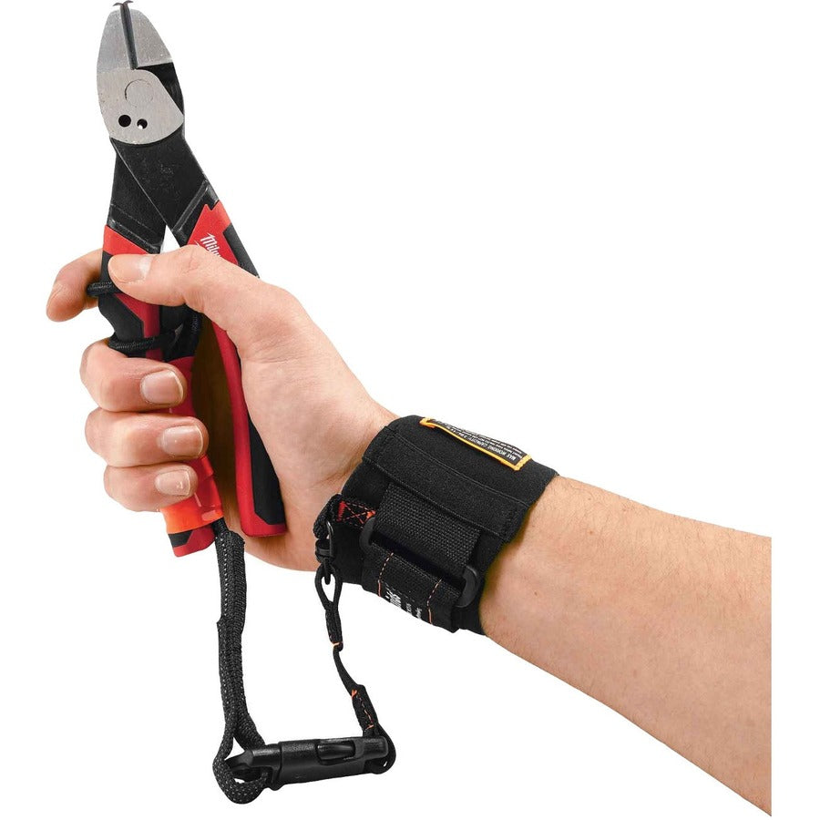 3 lb Load Capacity - Buckle Attachment - 10" Height x 1" Width x 4" Length - Black - Elastic - 6 / Carton