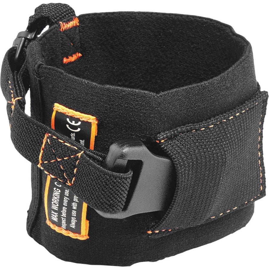 3 lb Load Capacity - Buckle Attachment - 10" Height x 1" Width x 4" Length - Black - Elastic - 6 / Carton
