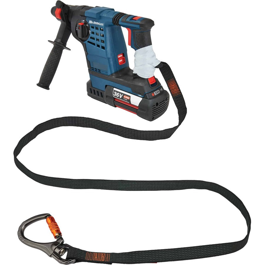 40 lb Load Capacity - Standard - Carabiner Attachment - 1" Height x 10.3" Width x 76" Length - Black - Nylon - 1 Each