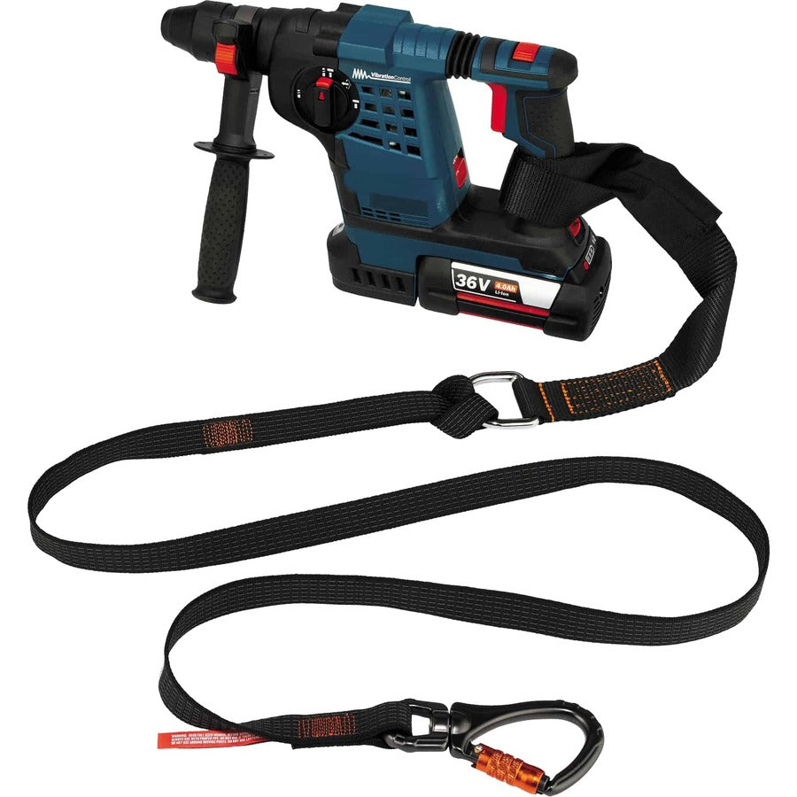 40 lb Load Capacity - Standard - Carabiner Attachment - 1" Height x 10.3" Width x 76" Length - Black - Nylon - 1 Each