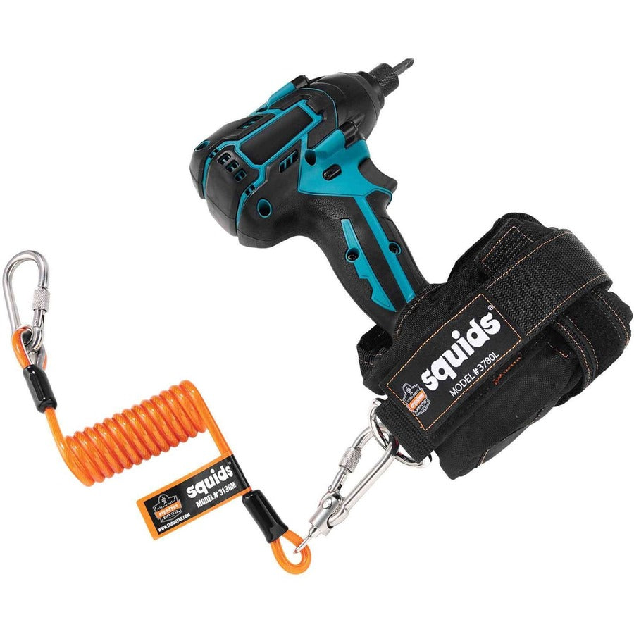 5 lb Load Capacity - Standard - Carabiner Attachment - 11" Height x 2" Width x 48" Length - Orange - Stainless Steel, Polyurethane - 6 / Carton