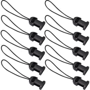 Large (L) - Loop Attachment - 1" Height x 4" Width x 3" Length - Black - 10 / Pack