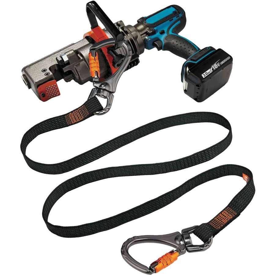 40 lb Load Capacity - Standard - Carabiner Attachment - 1" Height x 10.3" Width x 76" Length - Black - Nylon - 1 Each