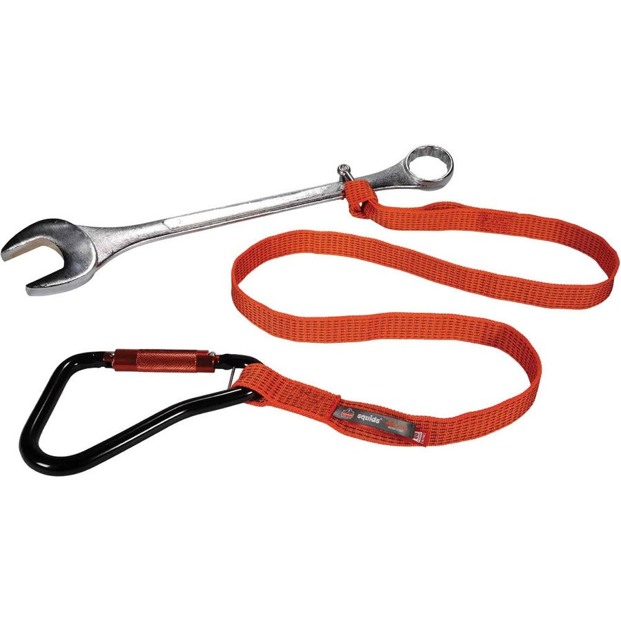 Adjustable - 80 lb Load Capacity - Standard - Carabiner Attachment - 2" Height x 12" Width x 76" Length - Orange - Nylon Webbing - 1 Each