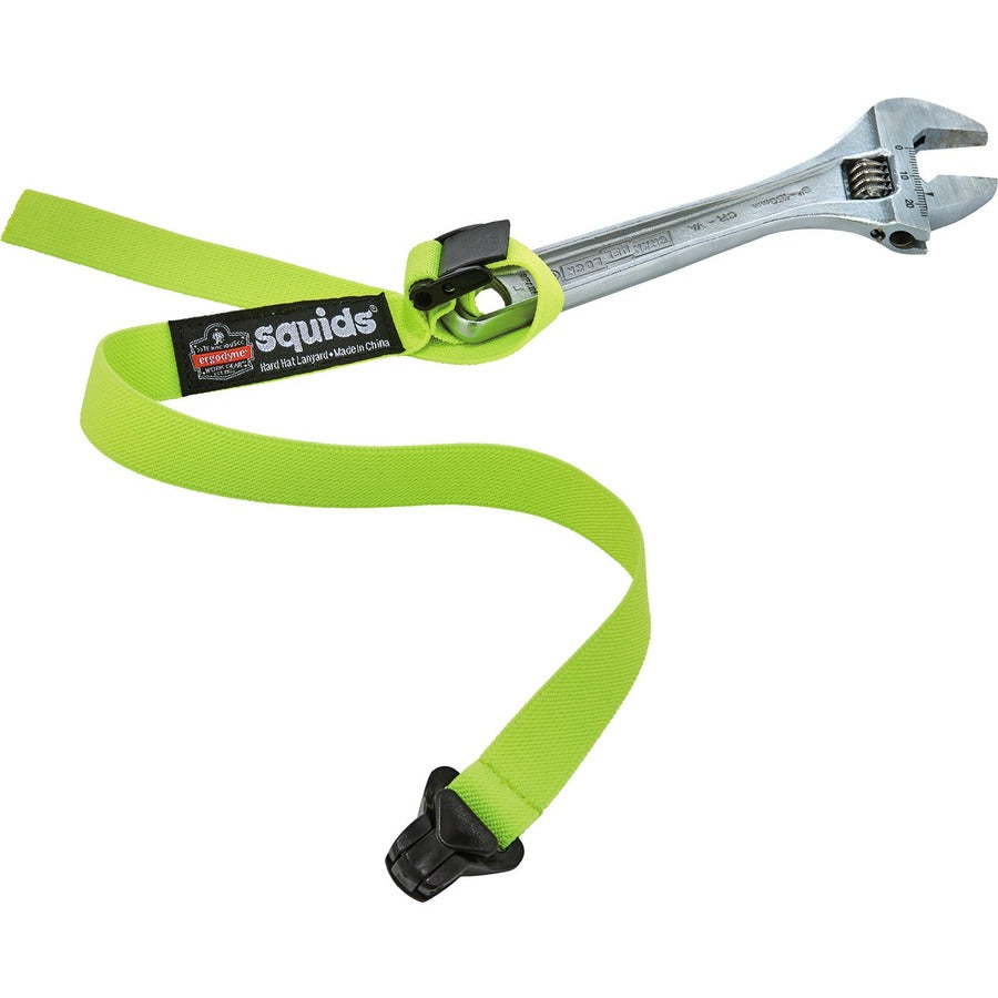 2 lb Load Capacity - Buckle Attachment - 1.5" Height x 2" Width x 48" Length - Lime - Elastic, Fabric - 6 / Carton