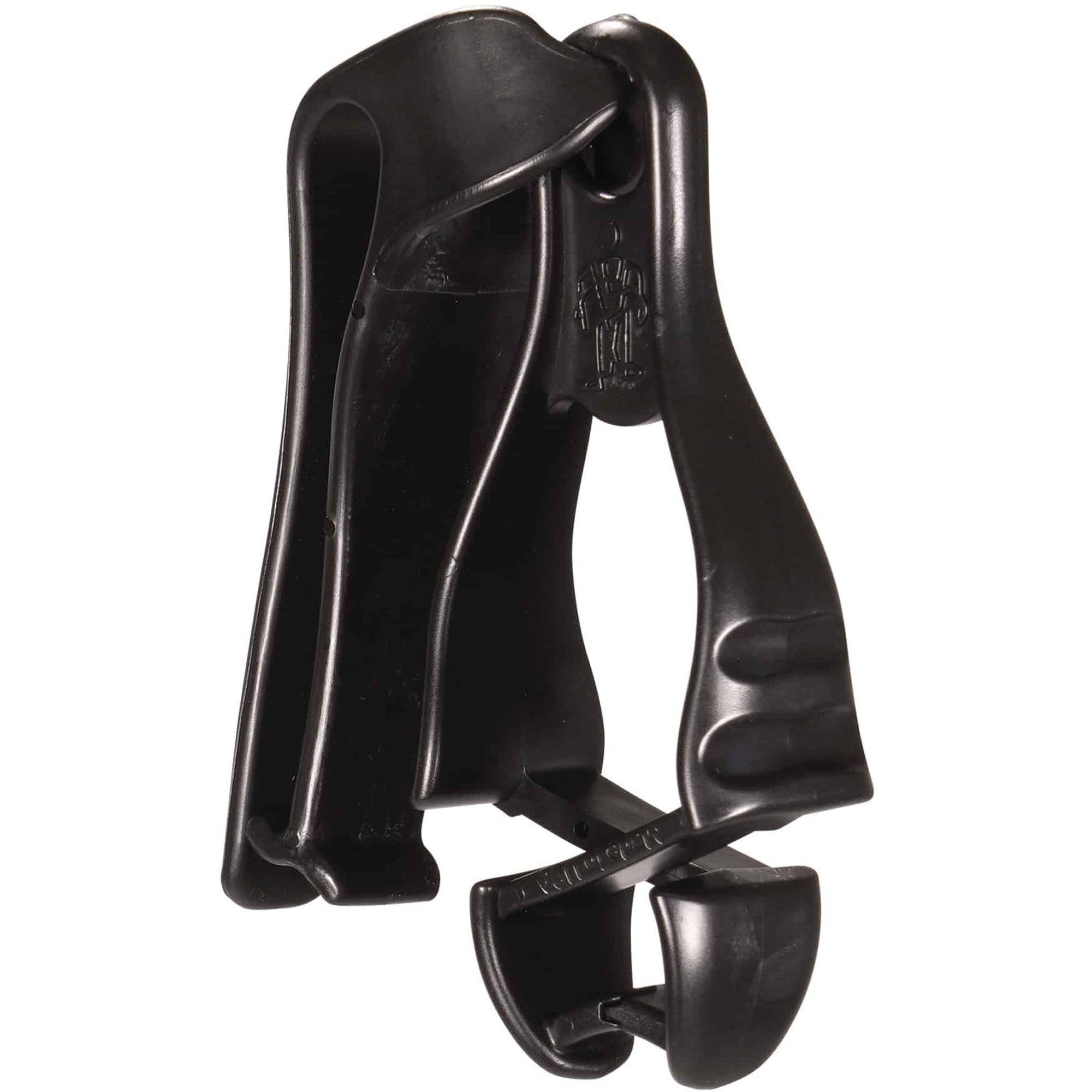 Ergodyne 3405 Glove Clip, Belt Clip Mount, Black, 4" x 2", Durable, Break Resistant, Dual Clip, Non-conductive, Chemical & Temperature Resistant, Acetal Copolymer/TPU, 6 per Carton