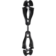 Ergodyne 3420 Swiveling Glove Clip Holder, Dual Clips, Black, 6.5" x 1.5", Acetal Copolymer/Thermoplastic Polyurethane, 6 per Carton