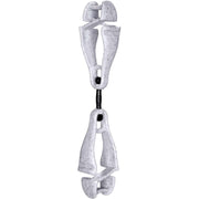 Ergodyne 3420 Swiveling Glove Clip Holder, Dual Clips, Granite, 6.5" x 1.5", Acetal Copolymer & Thermoplastic Polyurethane, 6 per Carton