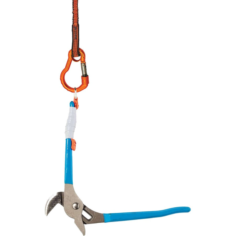 Ergodyne 3700 Web Tool Tether Attachment - D-Ring Tool Tails - 2lbs (6-Pack) - 9.5" Height x 0.3" Width - Orange - 6 / Pack