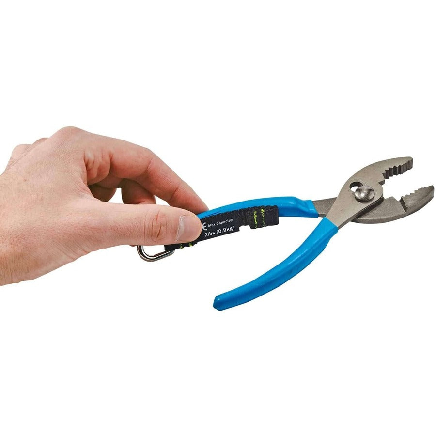 Ergodyne 3700 Web Tool Tether Attachment - D-Ring Tool Tails - 2lbs (6-Pack) - 9.5" Height x 0.3" Width - Black, Orange - Nylon Webbing - 5 / Pack
