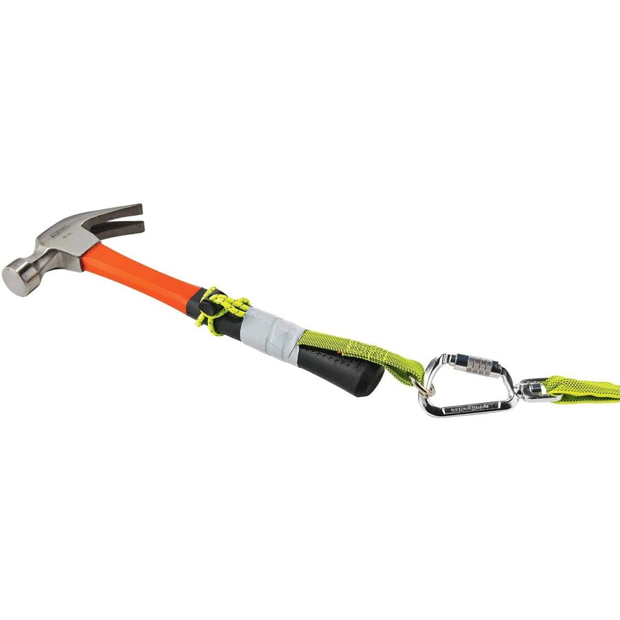 Ergodyne 3703 Elastic Tool Tether Attachment - Loop Tool Tails - 15lbs (3-Pack) - 0.3" Width x 9.5" Height x 18" Length - Lime - Elastic, Nylon - 3/Each - 18 / Carton