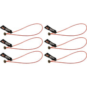0.1" Height x 4.8" Width - Orange - Stainless Steel, Polyurethane - 6 / Pack