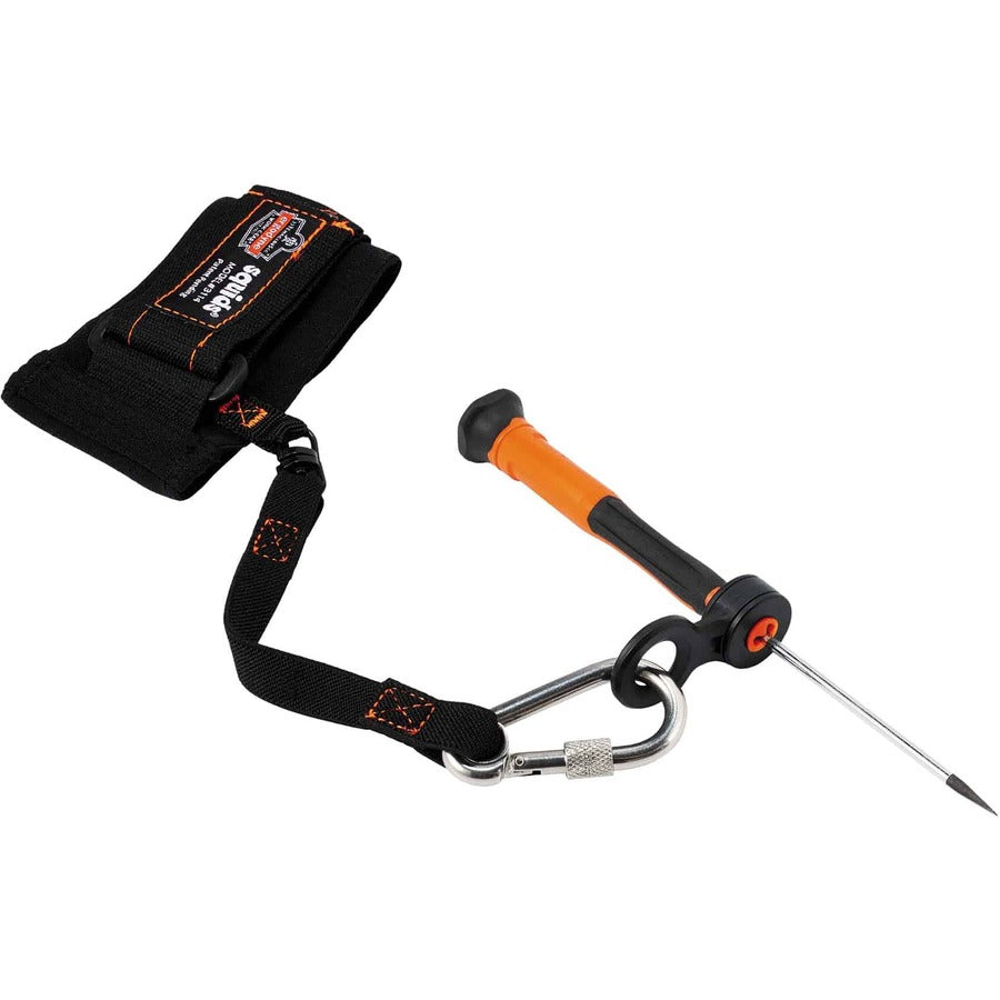 Ergodyne 3740 Hand Tool Attachment Trap - Slips, 0.5" x 4", Orange/Black, ABS, 4-Pack