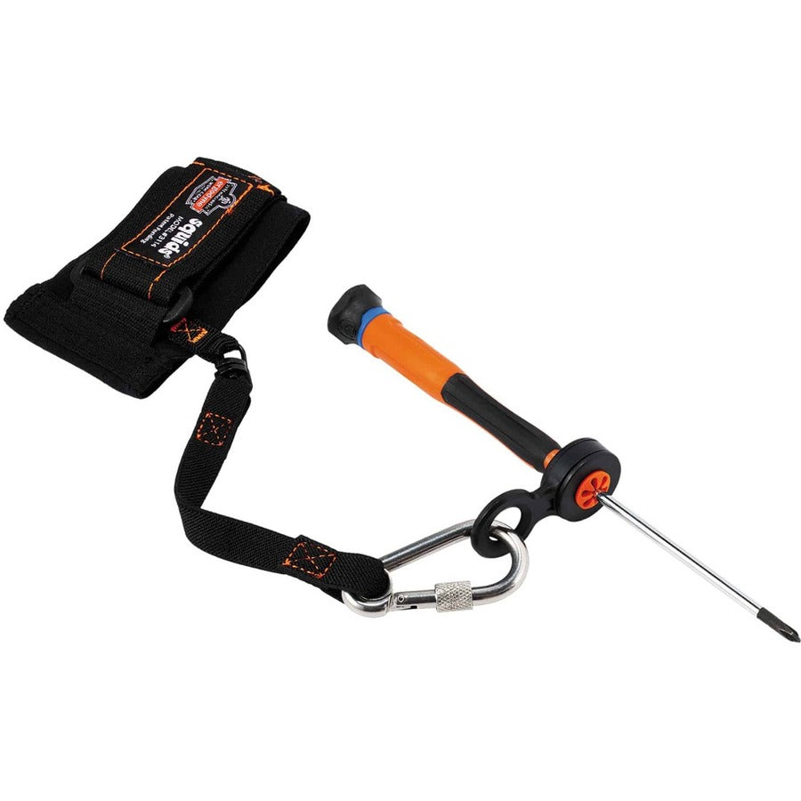 Ergodyne 3740 Hand Tool Attachment Trap - Slips, Orange/Black, ABS, 0.5" Height x 4" Width, 4-Pack