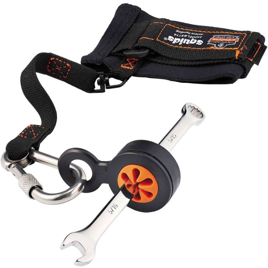 Ergodyne 3740 Hand Tool Attachment Trap - Slips, 0.8" x 4", Orange/Black, ABS, 4-Pack