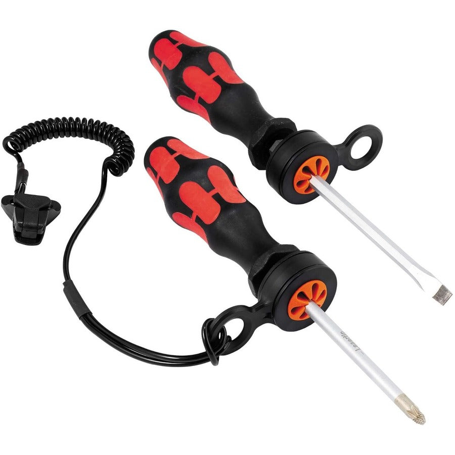 Ergodyne 3740 Hand Tool Attachment Trap - Slips, 0.8" x 4", Orange/Black, ABS, 4-Pack