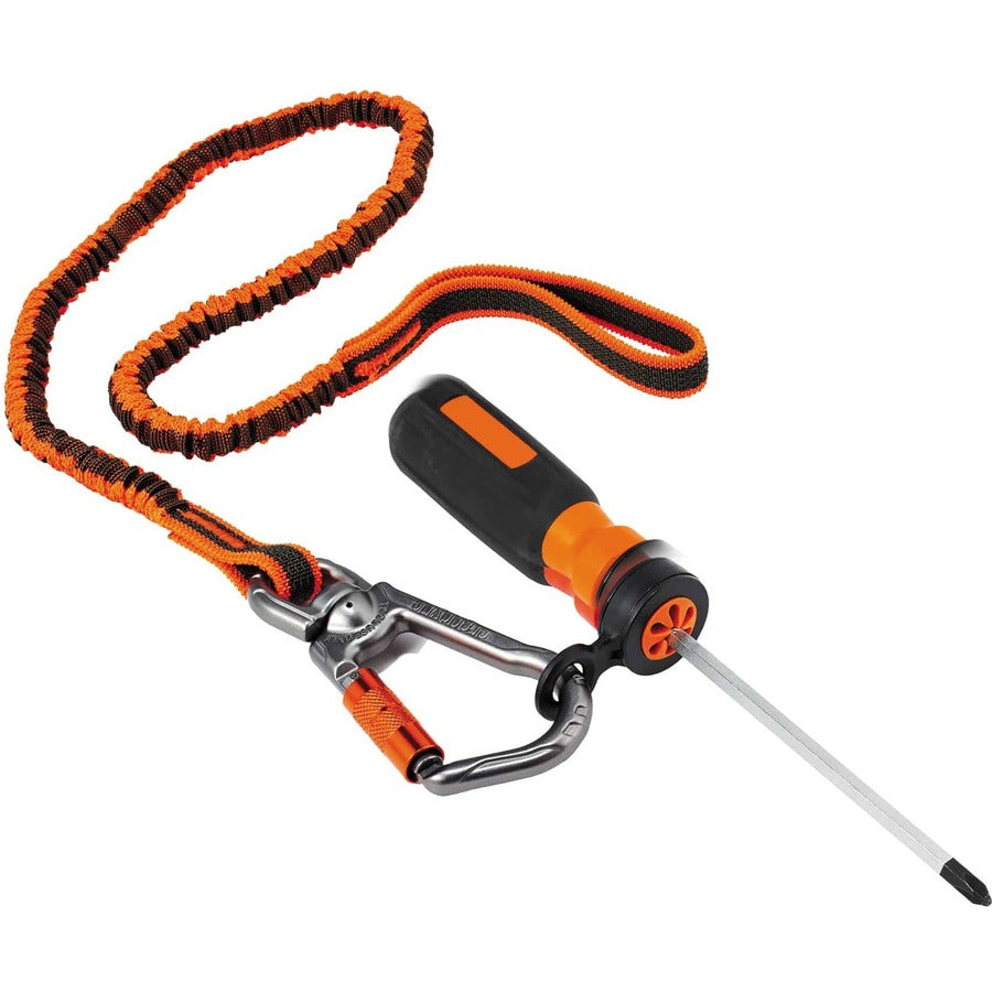 Ergodyne 3740 Hand Tool Attachment Trap - Slips, 0.8" x 4", Orange/Black, ABS, 4-Pack