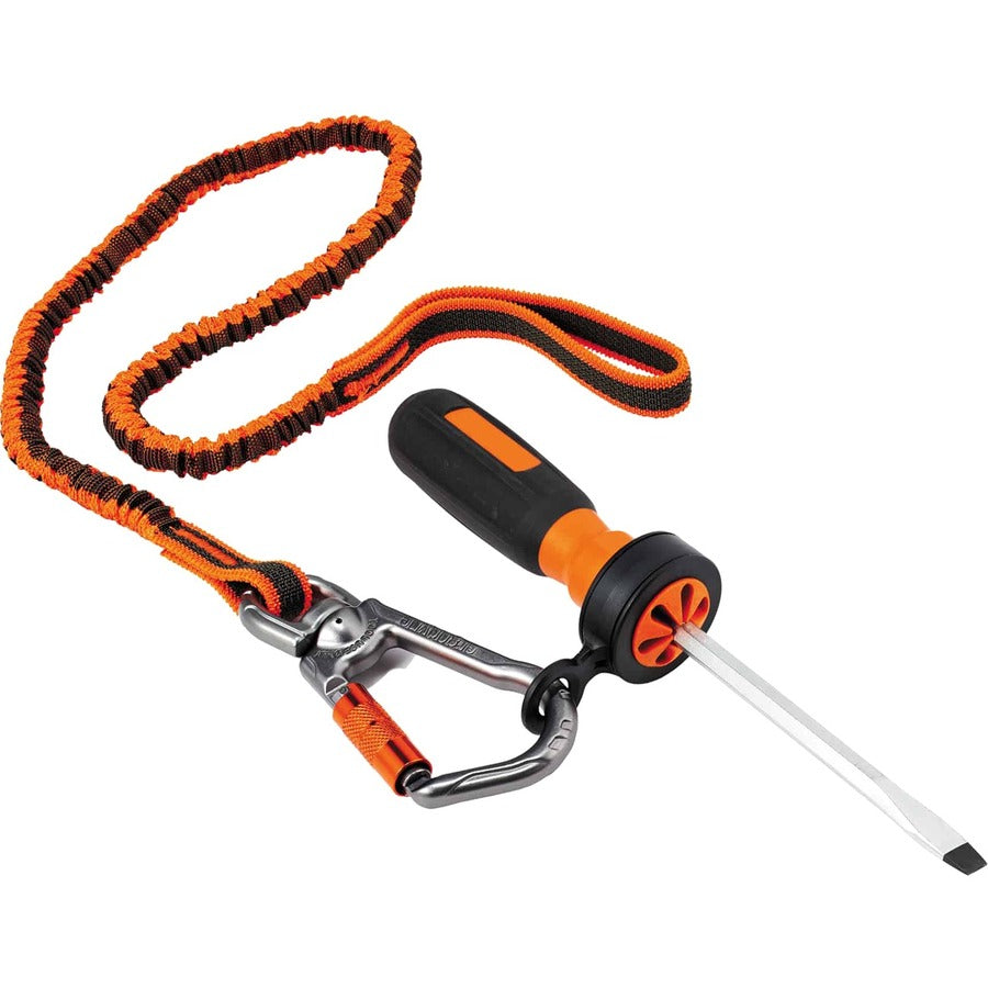 Ergodyne 3740 Hand Tool Attachment Trap - Slips, Orange/Black, ABS, 0.8" x 4", 4-Pack