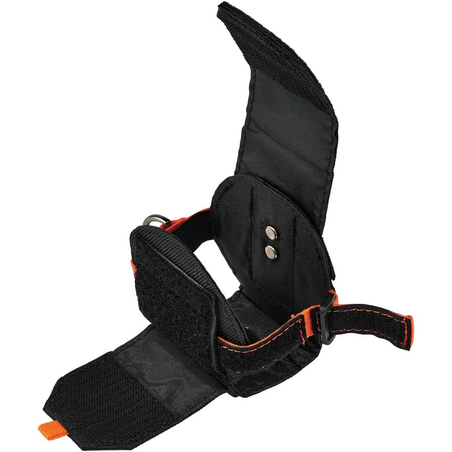 Ergodyne 3770 Tape Measure Holder / Belt Clip - 2.5" Height x 3.6" Width - Black - Polyester, Stainless Steel, Cast Zinc Alloy - 1 Each