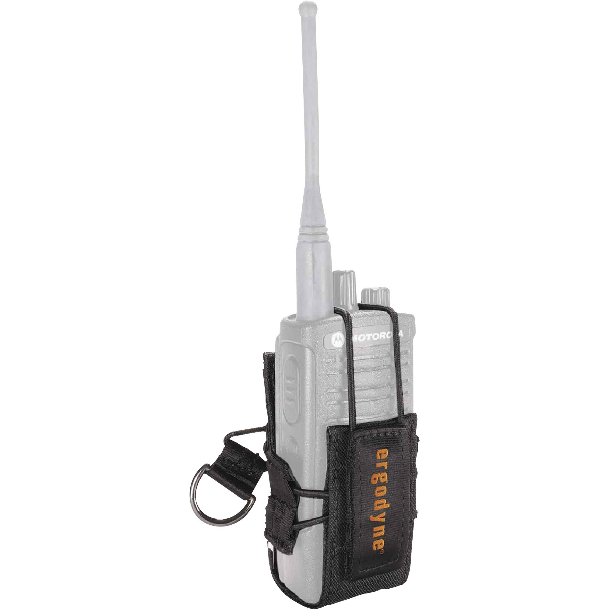5" Height x 3" Width - Black - Polyester, Elastic, Cast Zinc Alloy - 1 Each